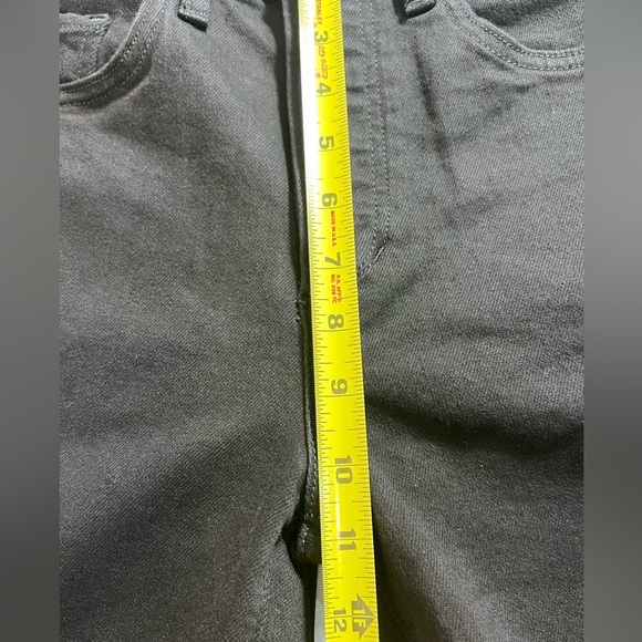 NWT Favorite daughter The Vivi Kingsley Straight Leg black Jeans 22‎ button fly - Picture 9 of 10